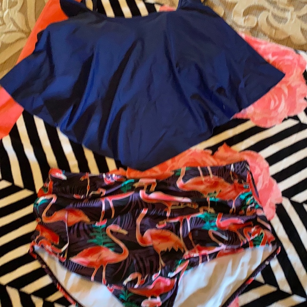🌊 Flamingo Bikini 🌞👙. Worn once